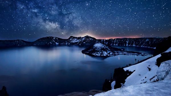 Milky Way above Crater Lake, Oregon