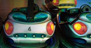 Close-up of bumper cars in Stuttgart, Germany (© Panoramic Images/Getty Images) &copy; (Bing Australia)
