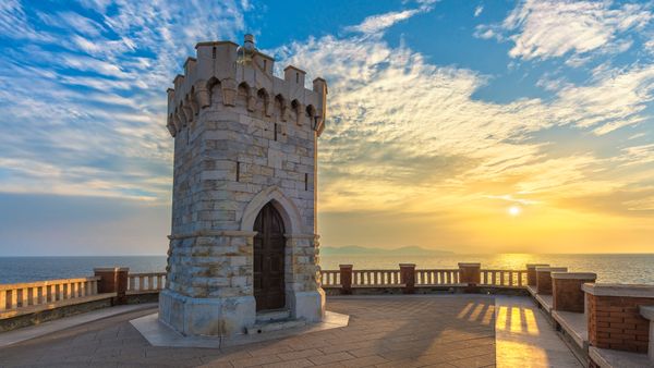La Rocchetta Lighthouse, Piombino, Tuscany, Italy