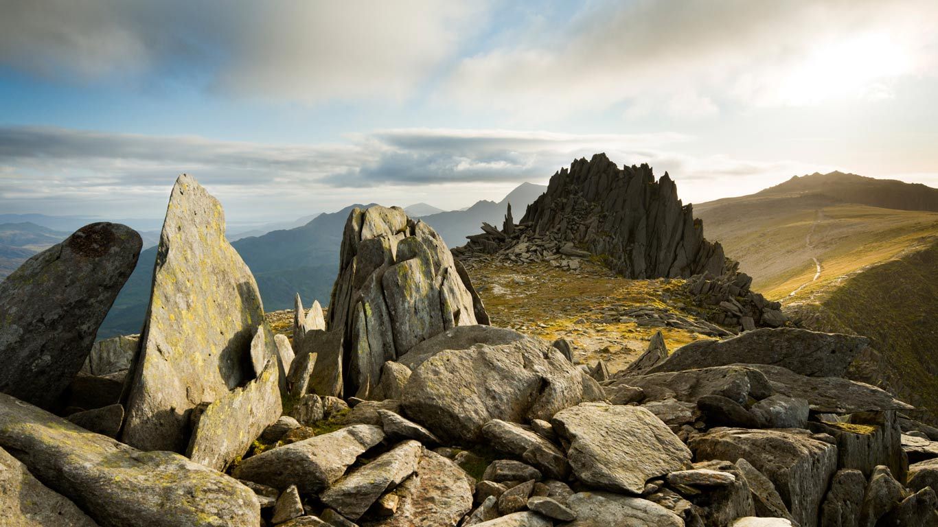 Castell y Gwynt on Glyder Fach in Snowdonia, Wales