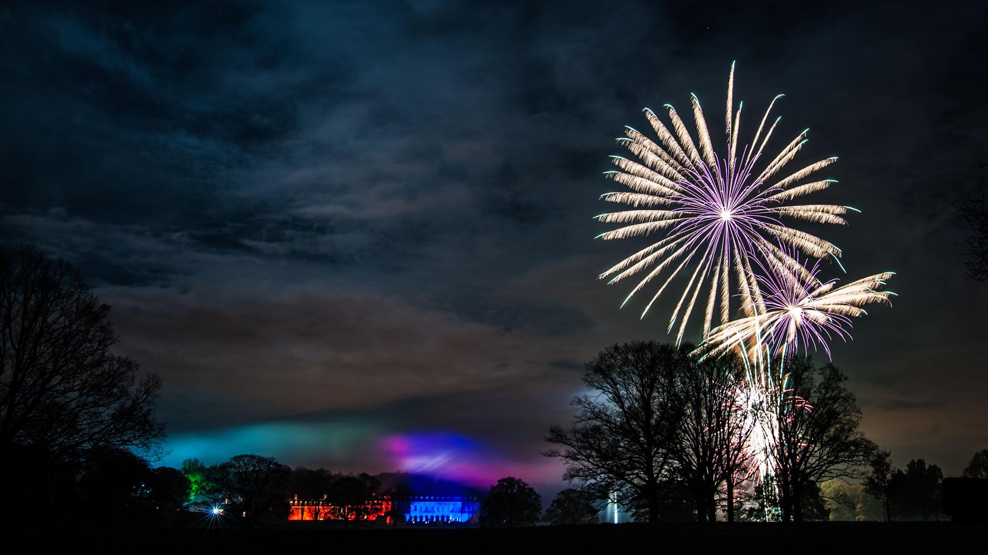 Firework display at Boughton House, Kettering