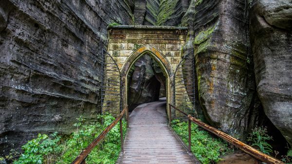 La Porta Gotica, Rocce di Adršpach-Teplice, Repubblica Ceca