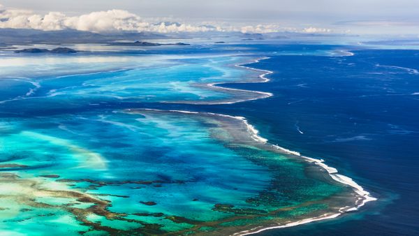 Barriera corallina al largo di Grande Terre, Nuova Caledonia, Francia