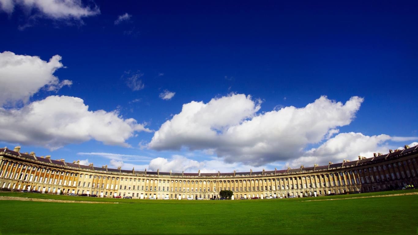 England, Somerset, Bath, Royal Crescent