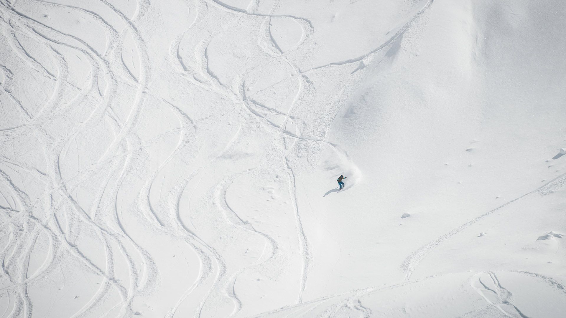 Snow boarder in Whistler, B.C.