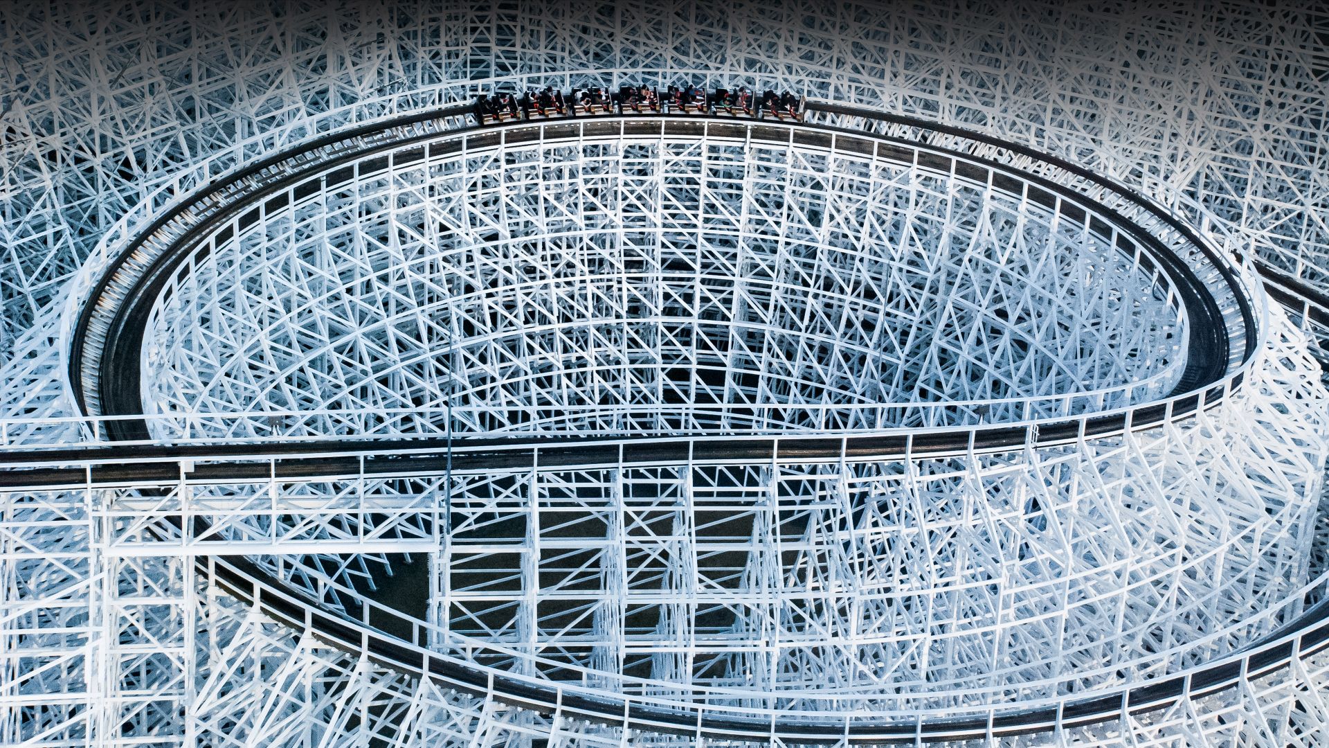Roller coaster in Nagashima Spa Land, Mie prefecture, Japan
