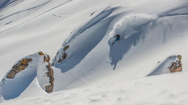 Ski hors-piste, Courchevel, France
