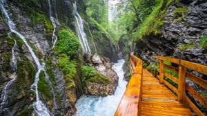Waterfall at Wimbachklamm Gorge, Bavaria, Germany (© EyeEm Mobile GmbH/Getty Images)(Bing Australia)