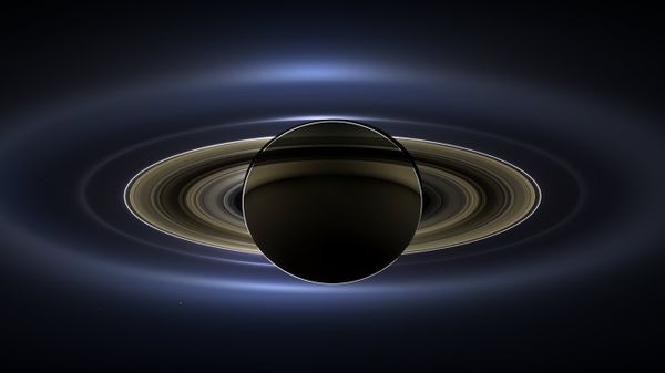 Saturn, photographed from NASA's Cassini–Huygens spacecraft