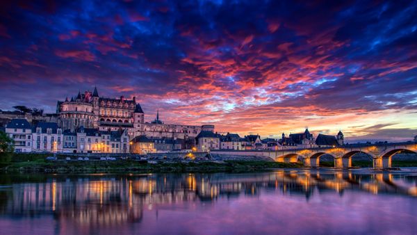 Château royal d'Amboise dans la vallée de la Loire, France