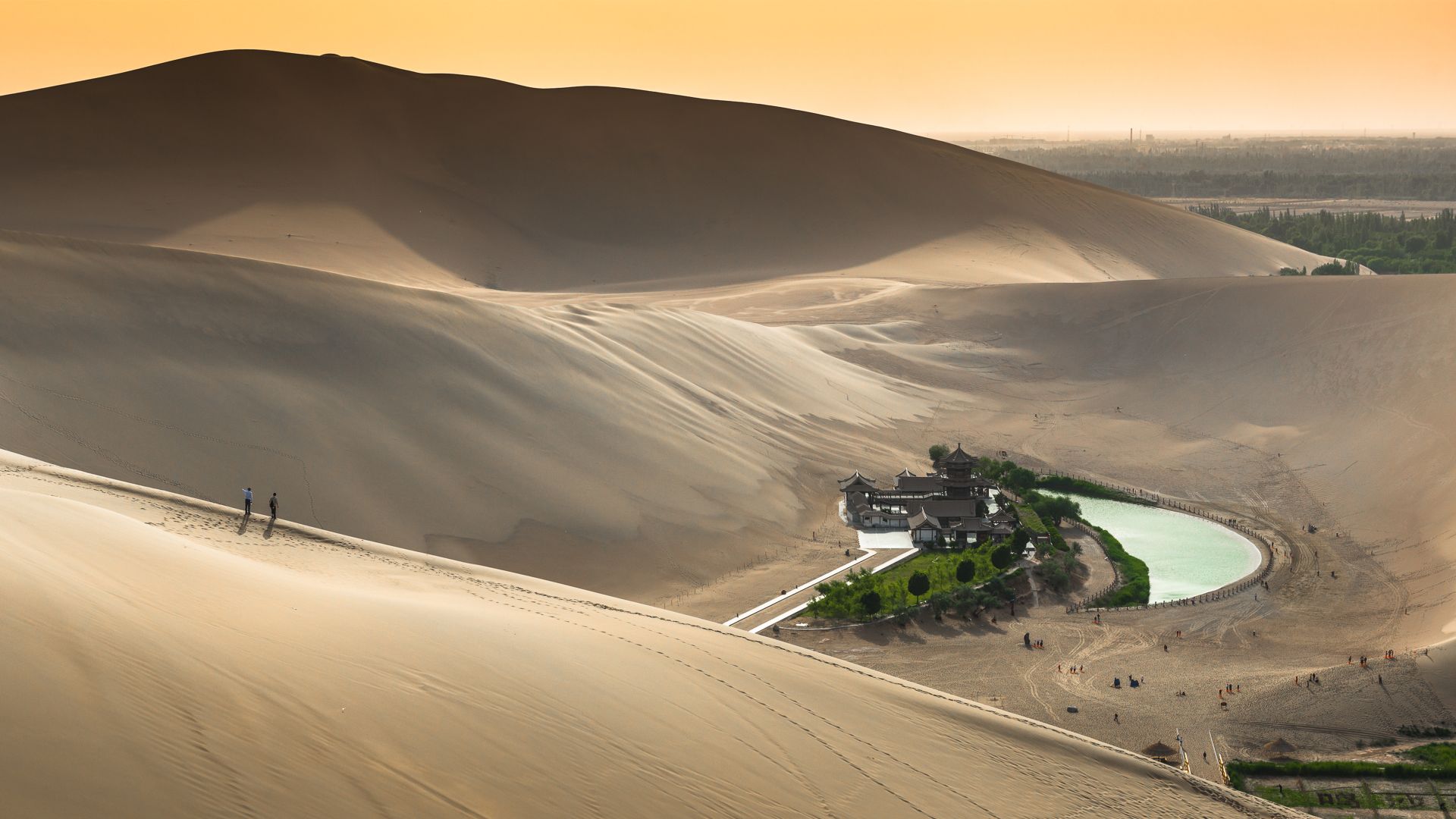 Crescent Lake near Dunhuang, Gansu Province, China