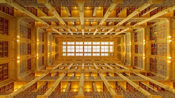 George Peabody Library in Baltimore, Maryland, USA