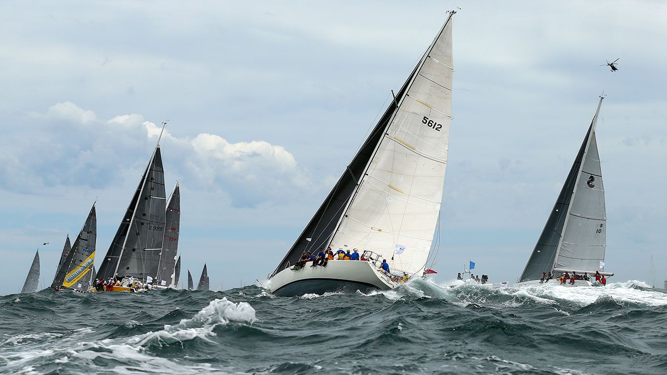 Abracadabra races during the 2015 Sydney to Hobart in Sydney, Australia