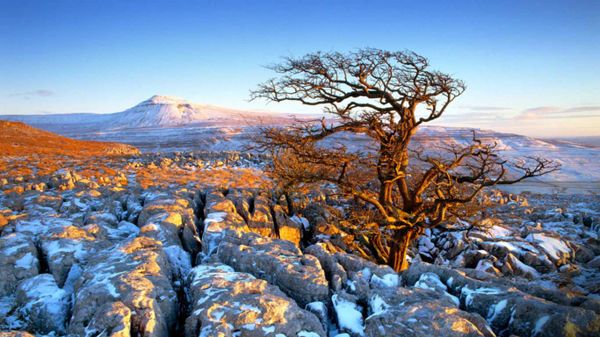 Landscape from Twistleton Scars, Ingleborough, Yorkshire