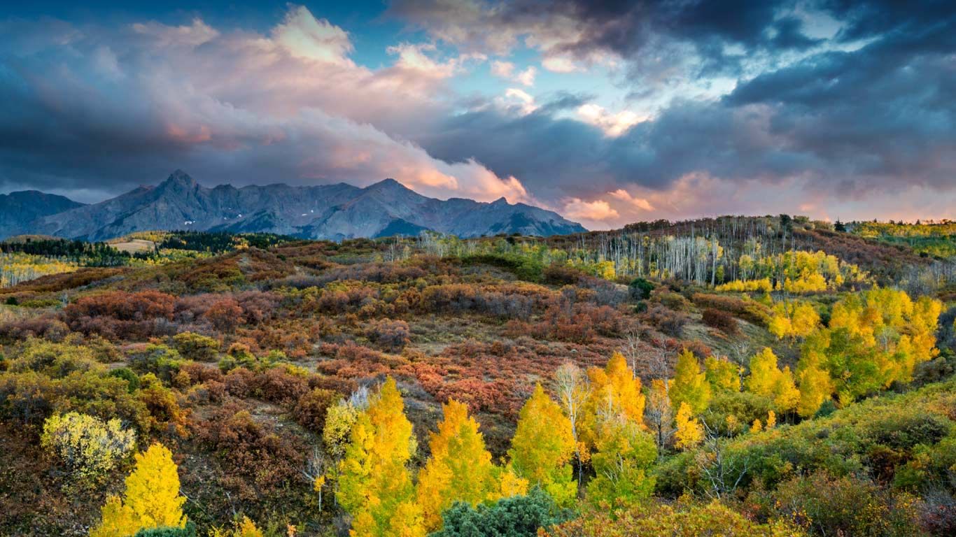 The Sneffels Range in Colorado, USA