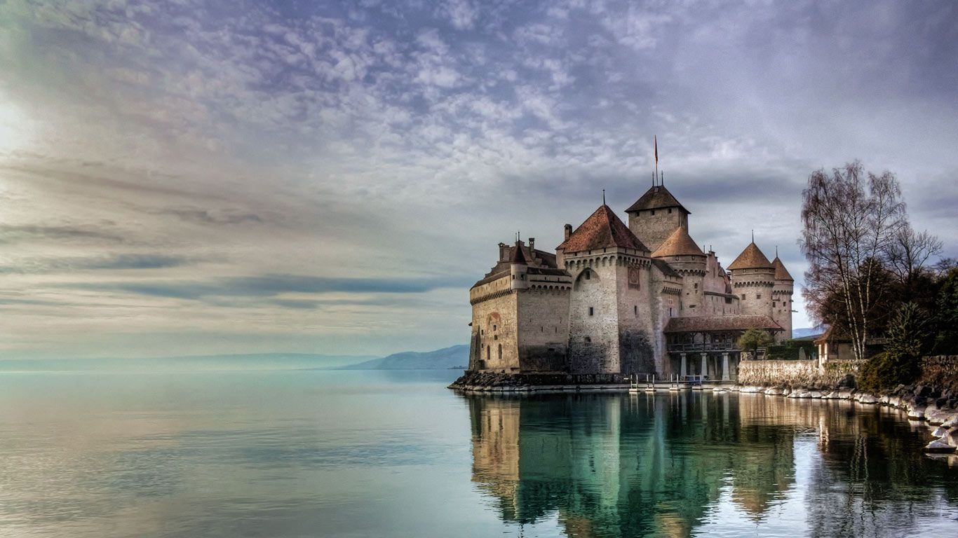 Château de Chillon on Lake Geneva, Switzerland