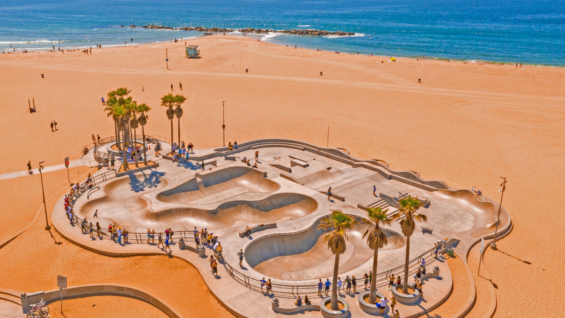 Venice Skatepark, Venice Beach, Los Angeles, USA