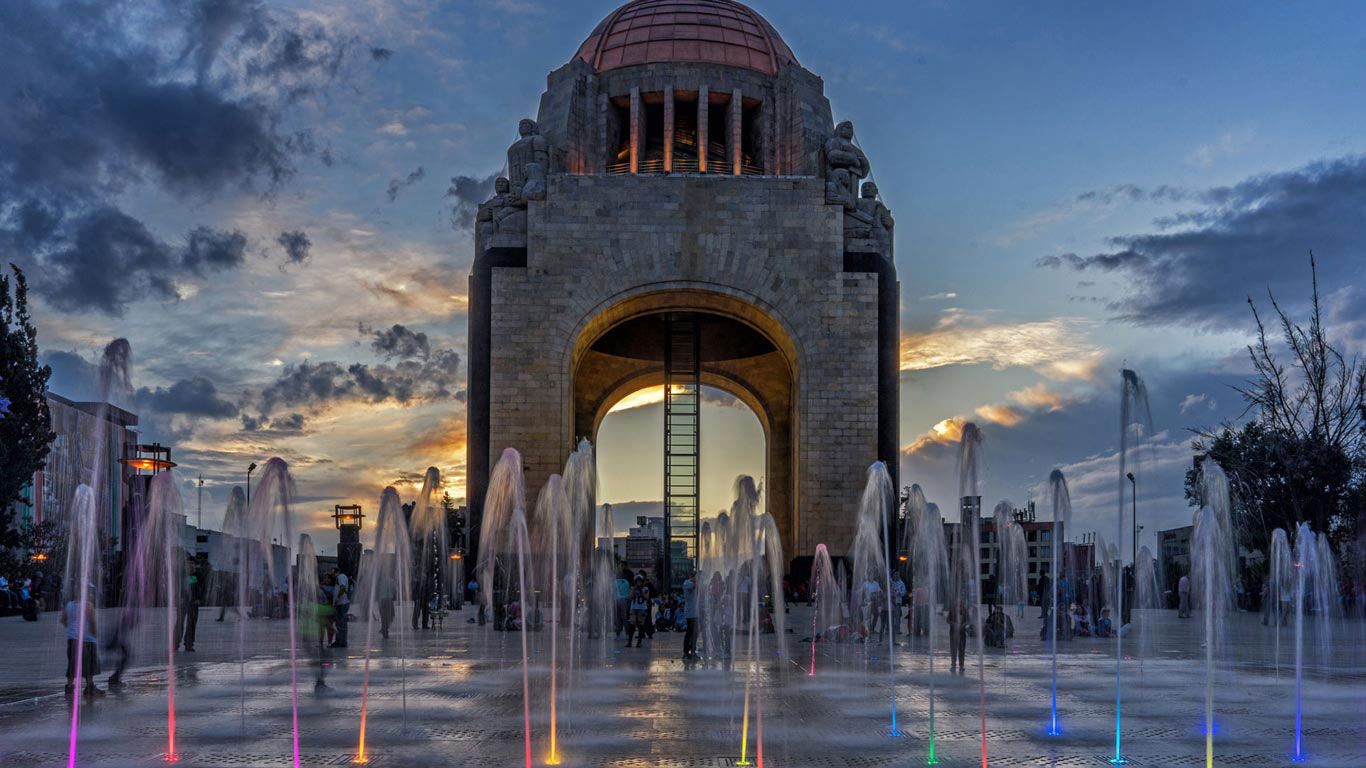 For Mexico's Independence Day, the 'Monument to the Revolution' in Mexico City