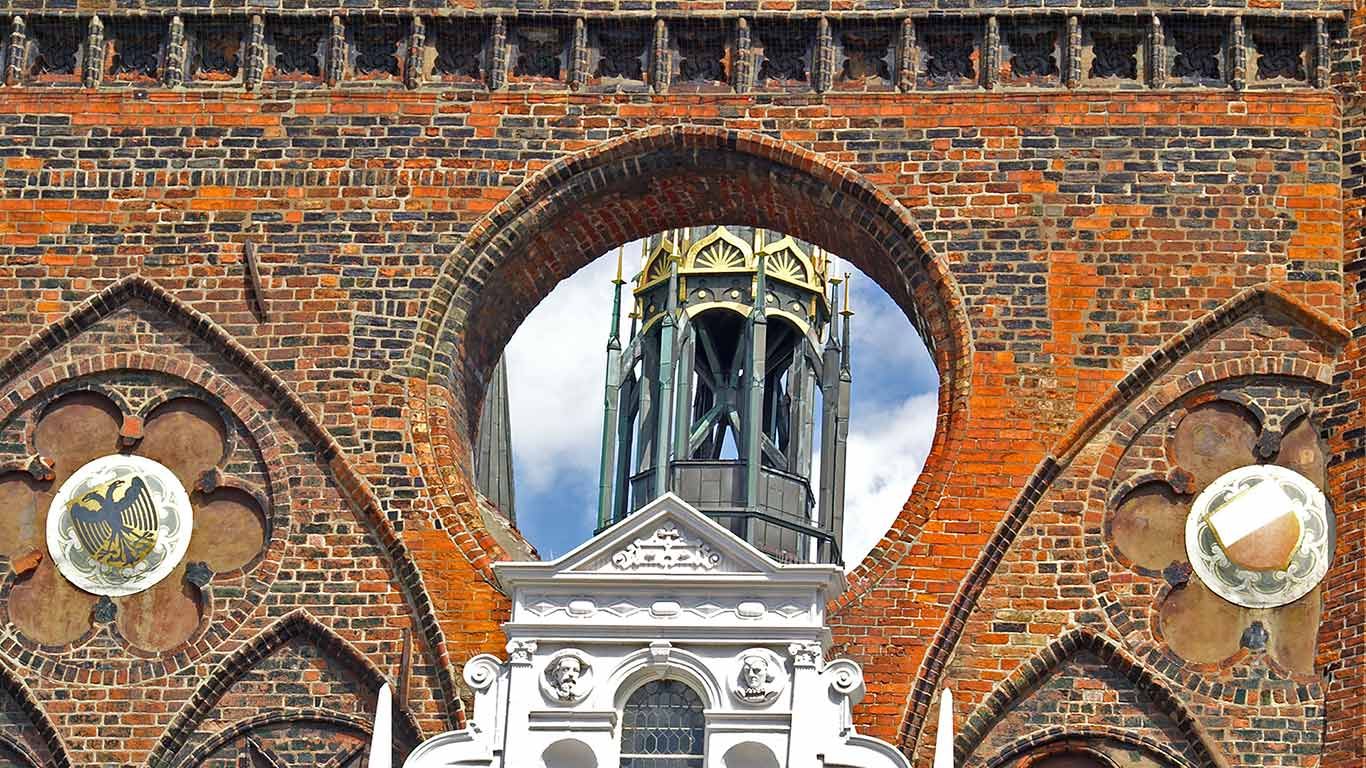 Rathaus der Hansestadt Lübeck, Schleswig-Holstein, Deutschland