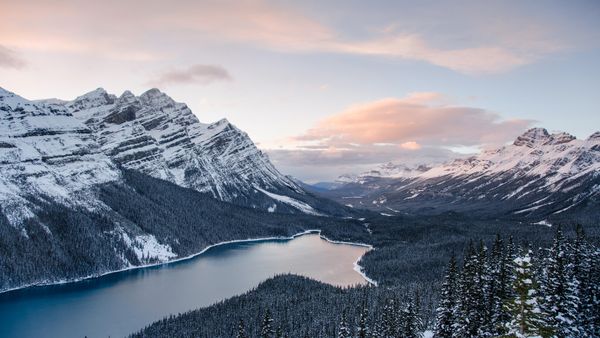 Banff National Park in winter, Alberta, Canada