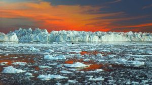 丹麦，格陵兰岛，伊路利萨特冰湾 (© Stefan Eisend/Alamy Stock Photo)(Bing China)