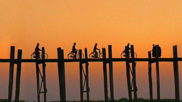 ｢ウー・ベイン橋｣ミャンマー,アマラプラ