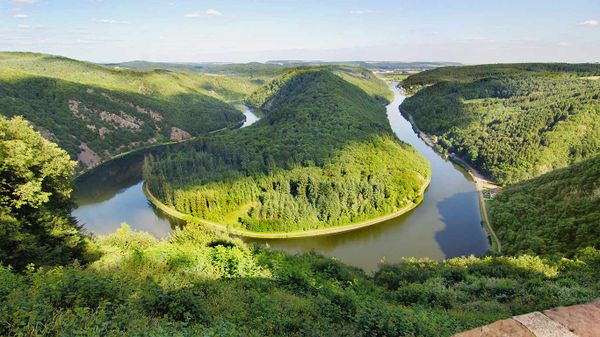 Große Saarschleife bei Mettlach, Saarland, Deutschland