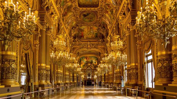 Vue intérieure de l’Opéra national de Paris Garnier prise le 31 mars 2017, Paris