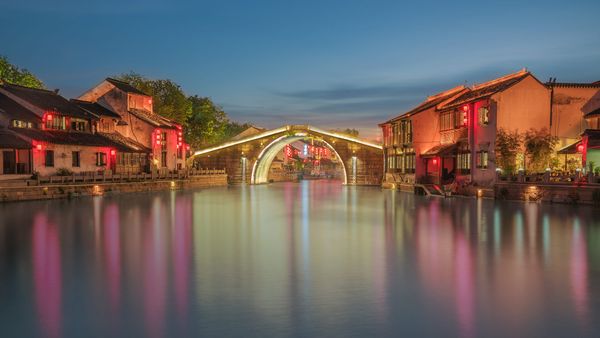 Qingming Bridge in Wuxi, China