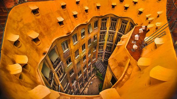 Casa Milà in Barcelona, Spain