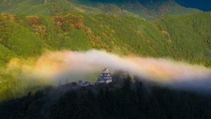 Castillo de Gujō Hachiman, prefectura de Gifu, Japón (© ta2funk ito/500px/Getty Images)(Bing España)