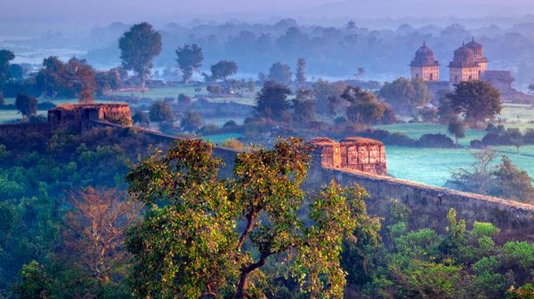 View of Orchha, Madhya Pradesh, India