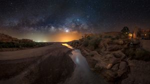 Milky Way, Aït Benhaddou, Morocco (© Cavan Images/Getty Images)(Bing United States)