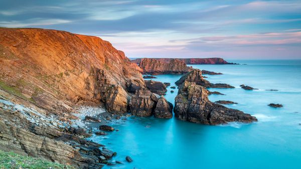 Pitting Gales Point, Pembrokeshire Coast National Park, west Wales
