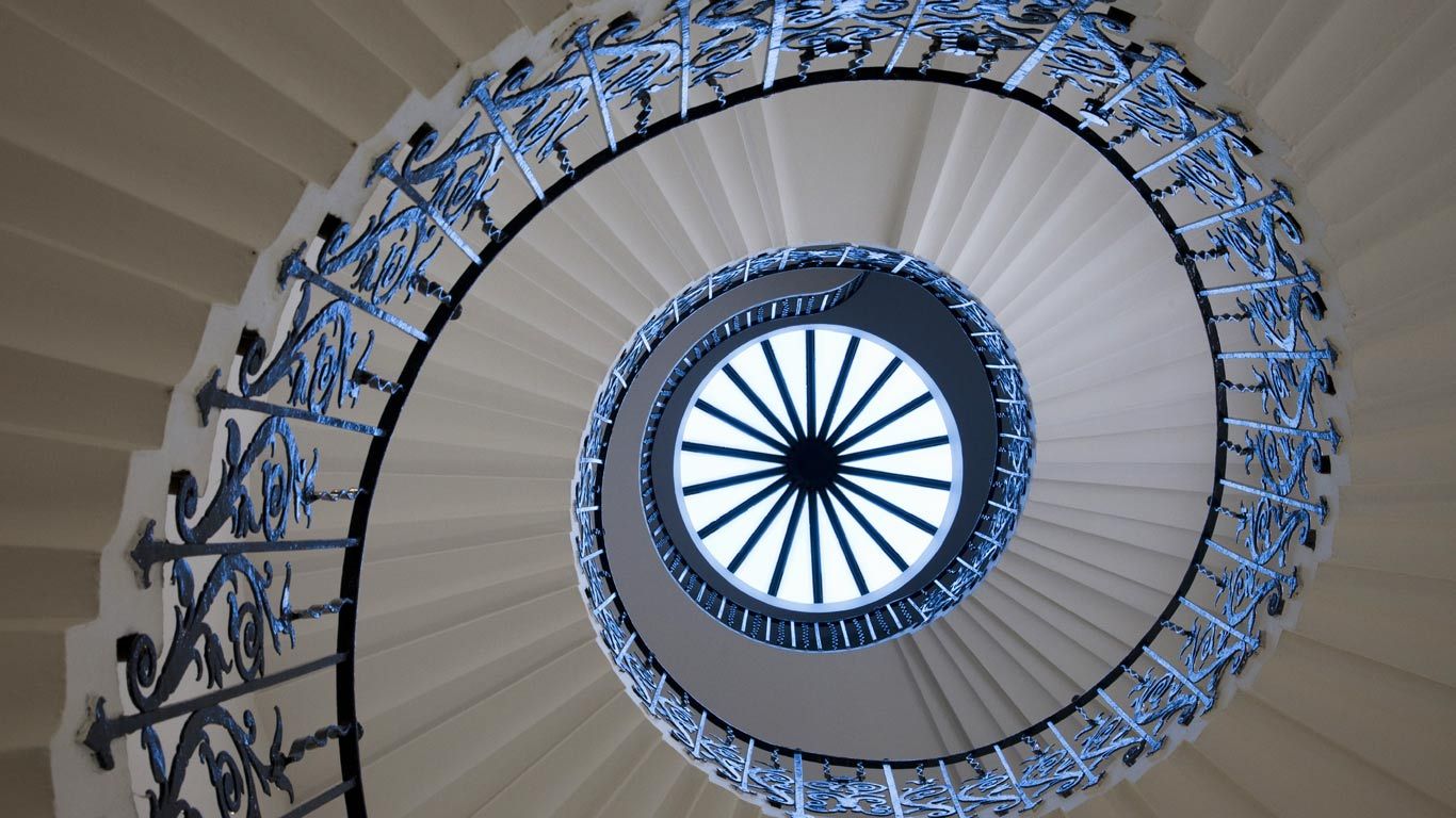 The Tulip Stairs at Queen’s House in Greenwich, London
