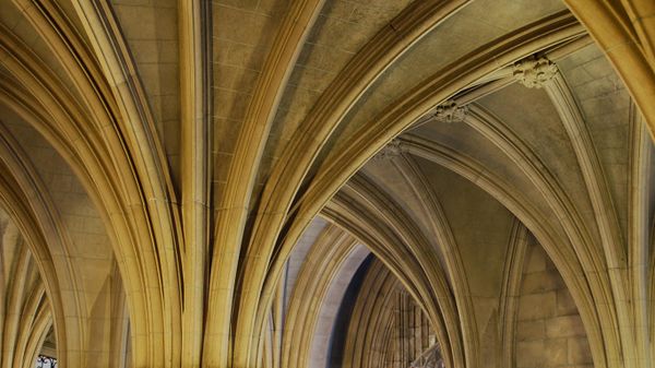 Knox College building interior at University of Toronto, Ont.