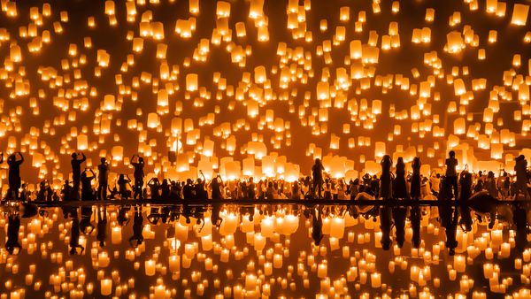 Festival delle lanterne di Yi Peng, Chiang Mai, Thailandia