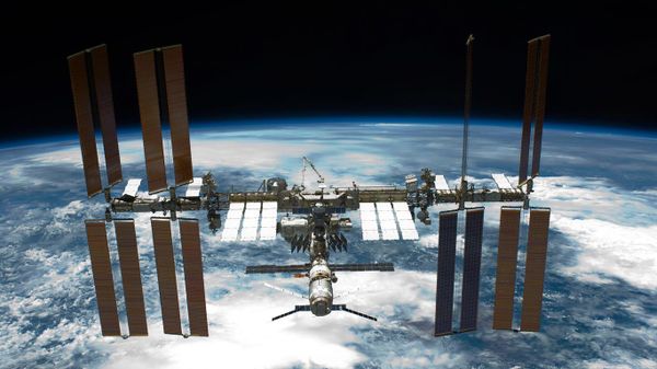The International Space Station seen from Space Shuttle Endeavour