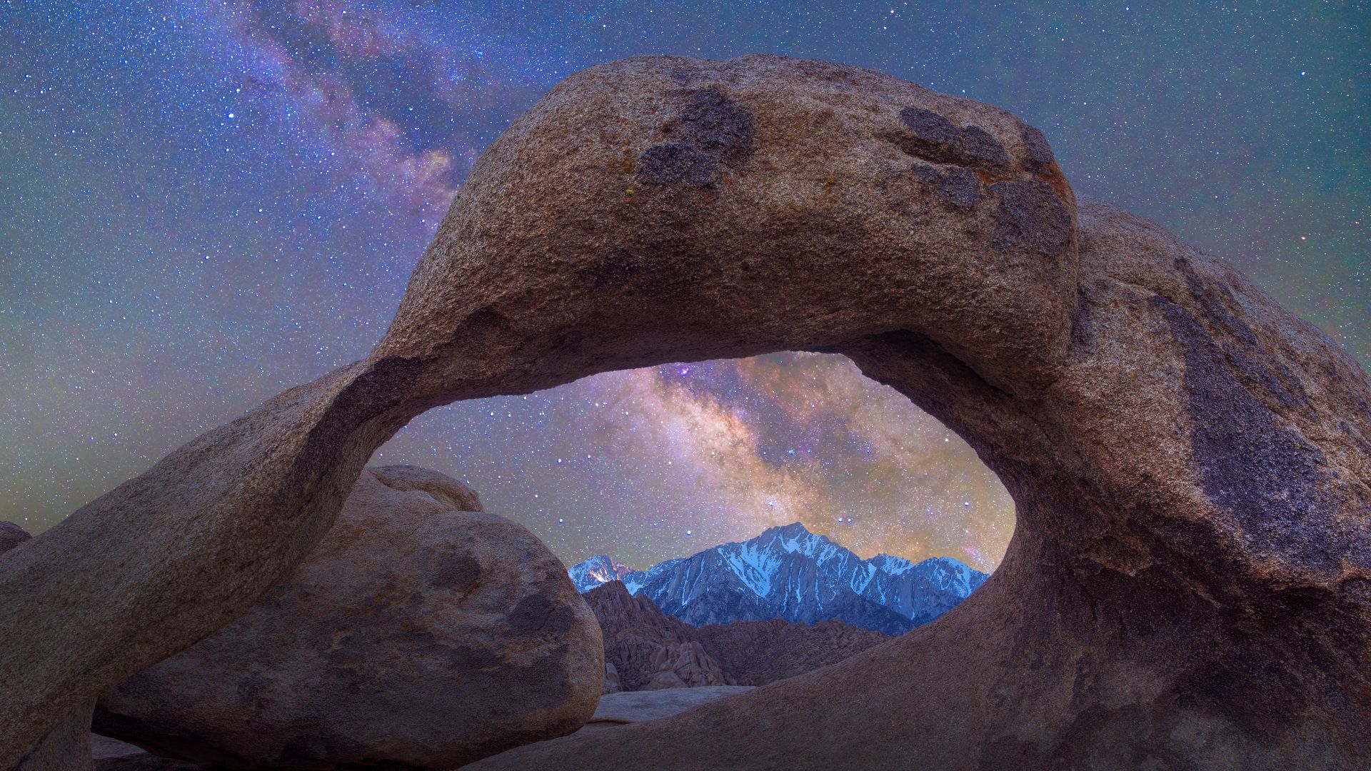Arch and Milky Way, Alabama Hills, Sierra Nevada, California, United States