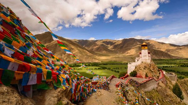 Yungbulakang Palace in the Tibet Autonomous Region of China