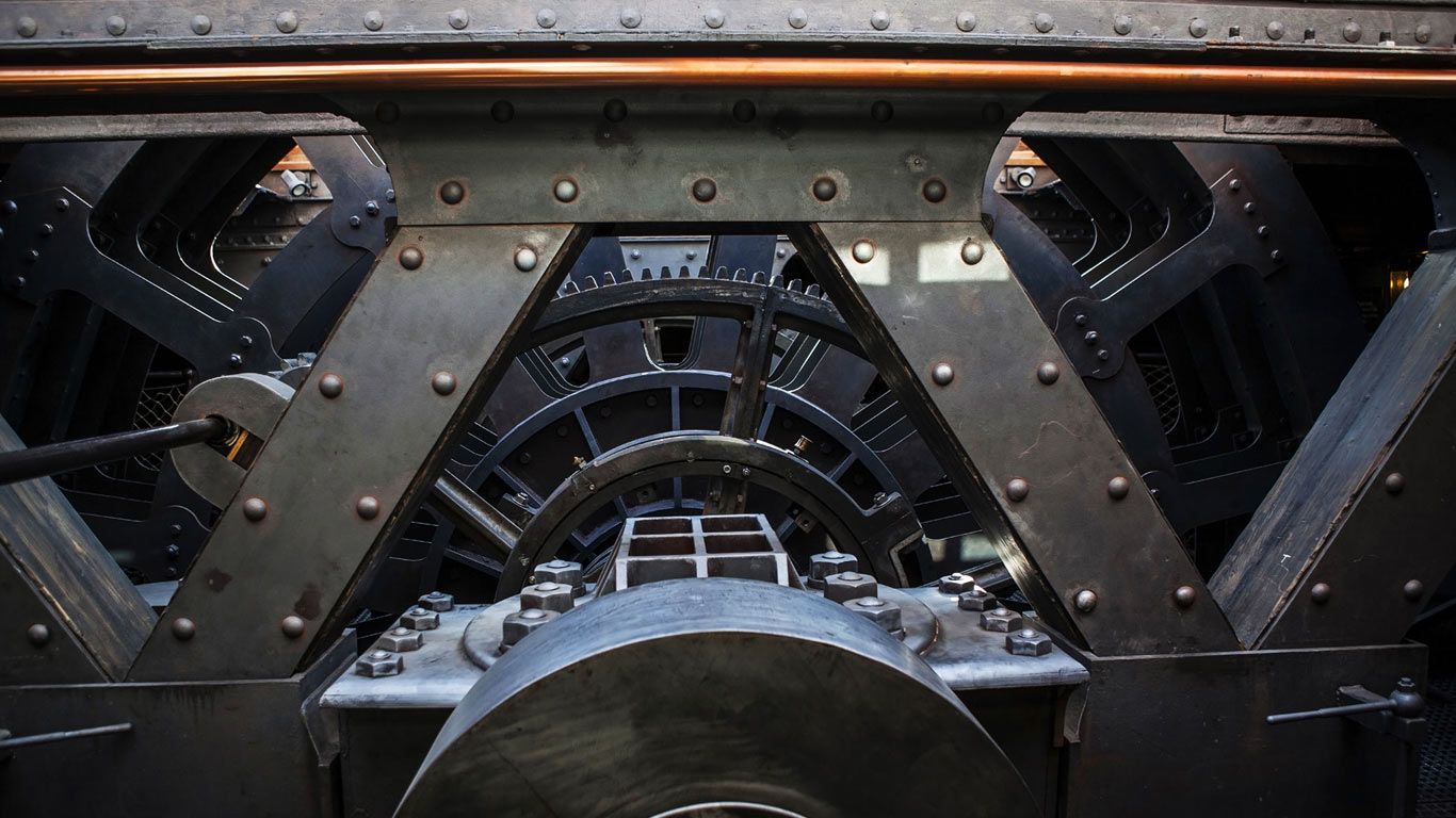 Engine Room of Brunel's historic SS Great Britain at Bristol