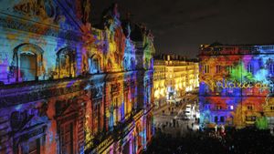 Festival of Lights, Lyon, Rhône-Alpes, France (© Age Fotostock)(Bing Australia)