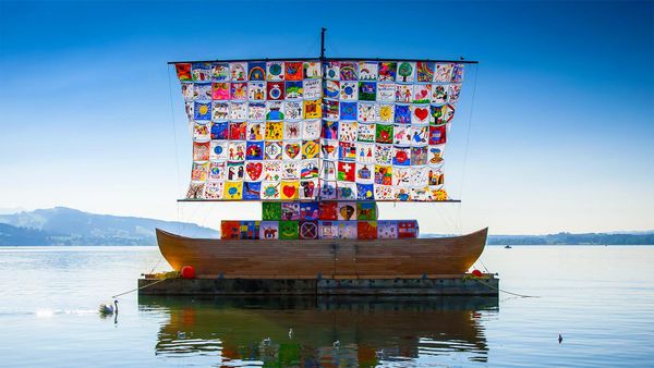 The Ship of Tolerance, an international art installation in Zug, Switzerland