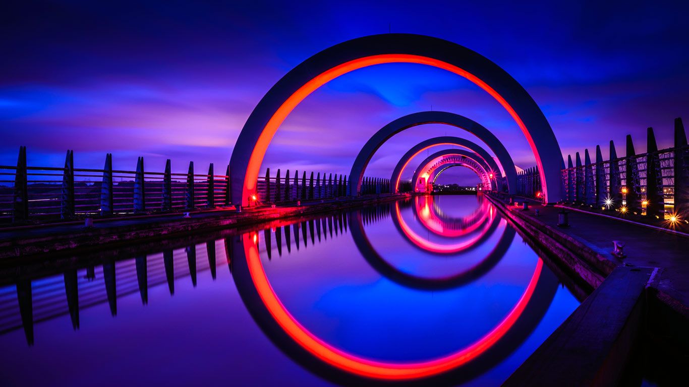 Falkirk Wheel in Scotland