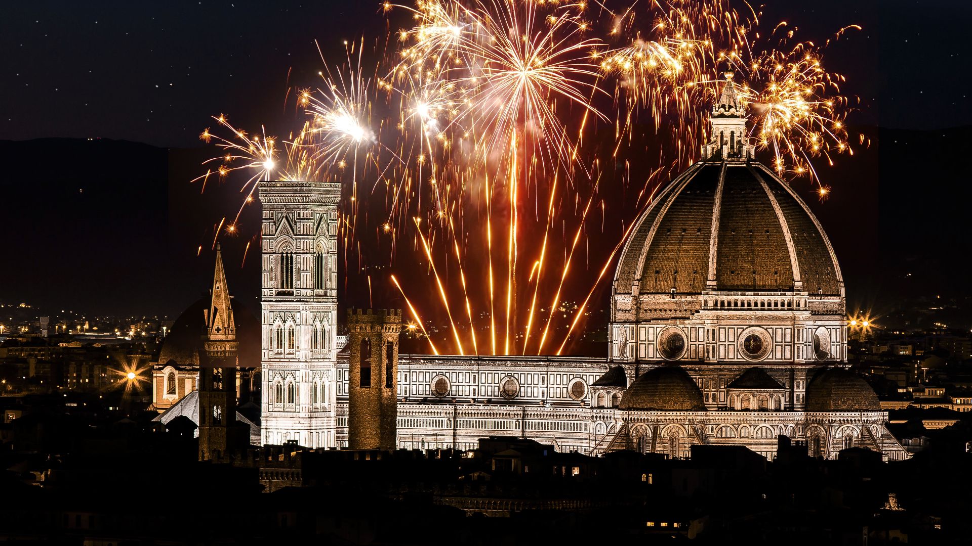 Fuochi d'artificio di Capodanno a Firenze, Toscana