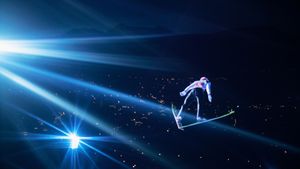 Markus Eisenbichler (GER) beim ersten Sprung am zweiten Tag der Vierschanzentournee, 30. Dezember 2016, Oberstdorf, Bayern (© Adam Pretty/Getty Images)(Bing Deutschland)