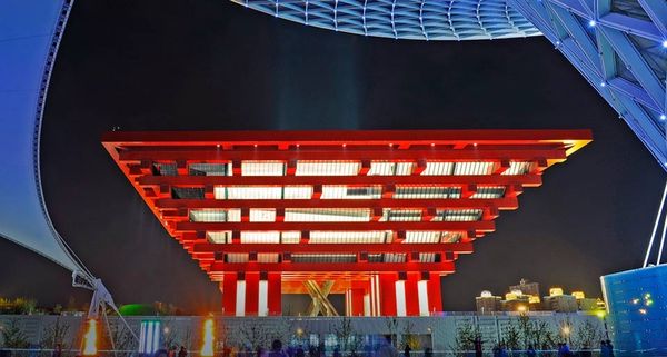 The China Pavilion at the 2010 Shanghai World Expo, in Shanghai, China