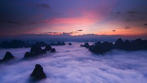 Les monts Huang de l’Anhui méridional, province de l’est de la Chine(Bing France)