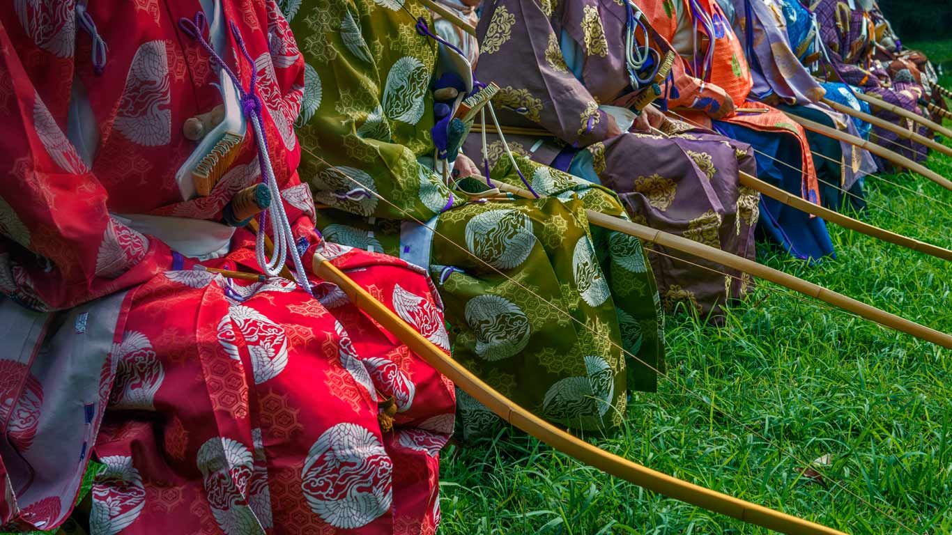 Archers at the Meiji Shrine, Tokyo, Japan
