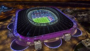 Stade Ahmad Ben Ali à Doha, Qatar (© Qatar 2022/Supreme Committee via Getty Images)(Bing France)